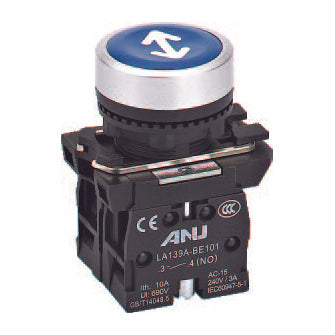 Push Button Run Blue 1NO