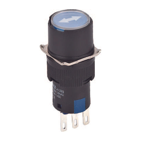 Push Button Run Blue 1NO+1NC
