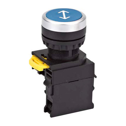 Push Button Run Blue 1NO