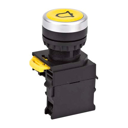 Push Button Alarm Yellow 1NO