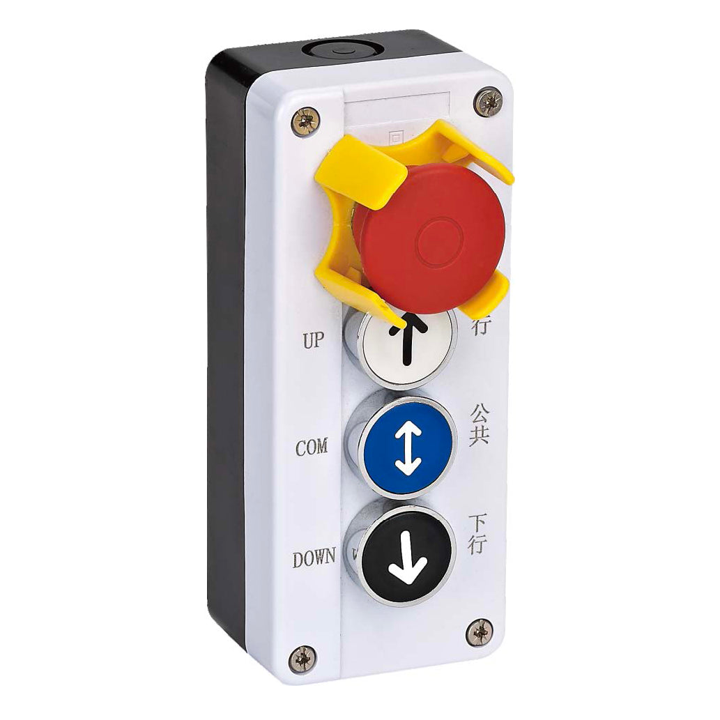 Elevator Box with 1 Emergency Stop + 3 Pushbuttons