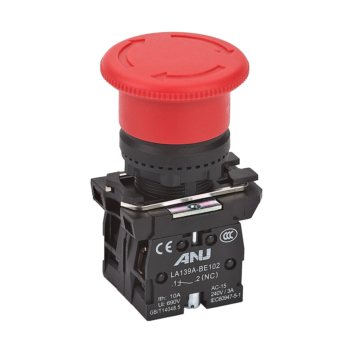 Emergency Stop Button Red 1NC