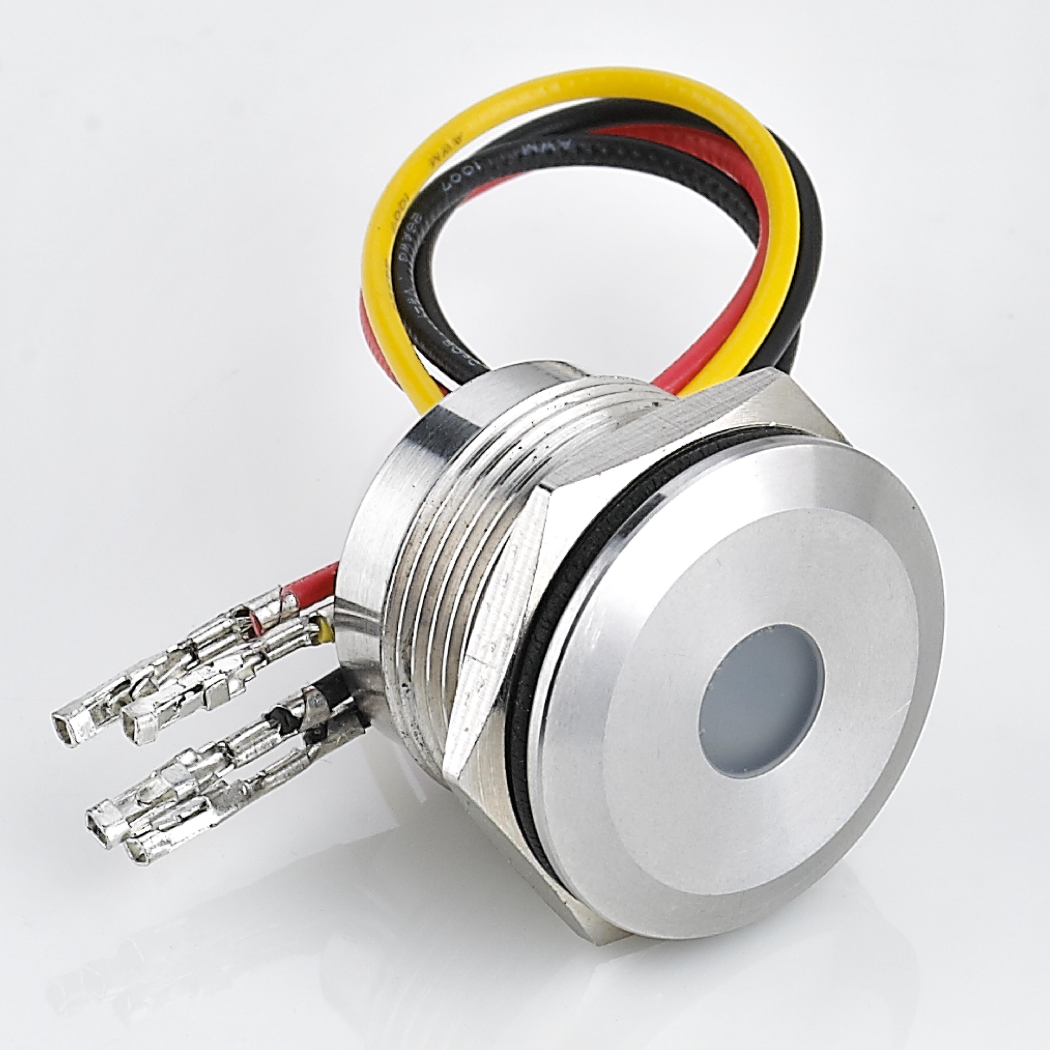 22mm piezo touch switch Momentary Ring LED Stainless Steel 1 Normally-Open