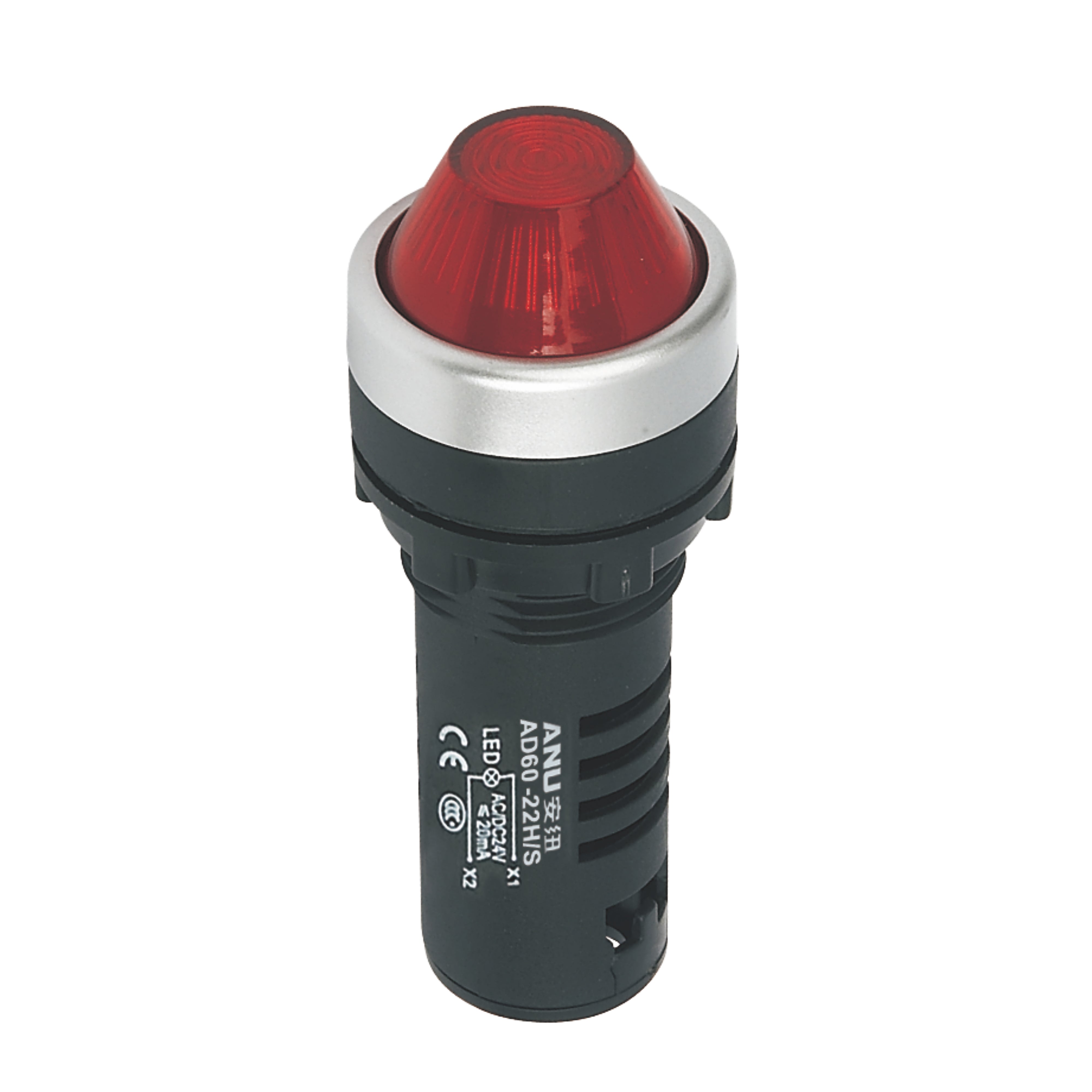 22mm Indicator Light High Head Red