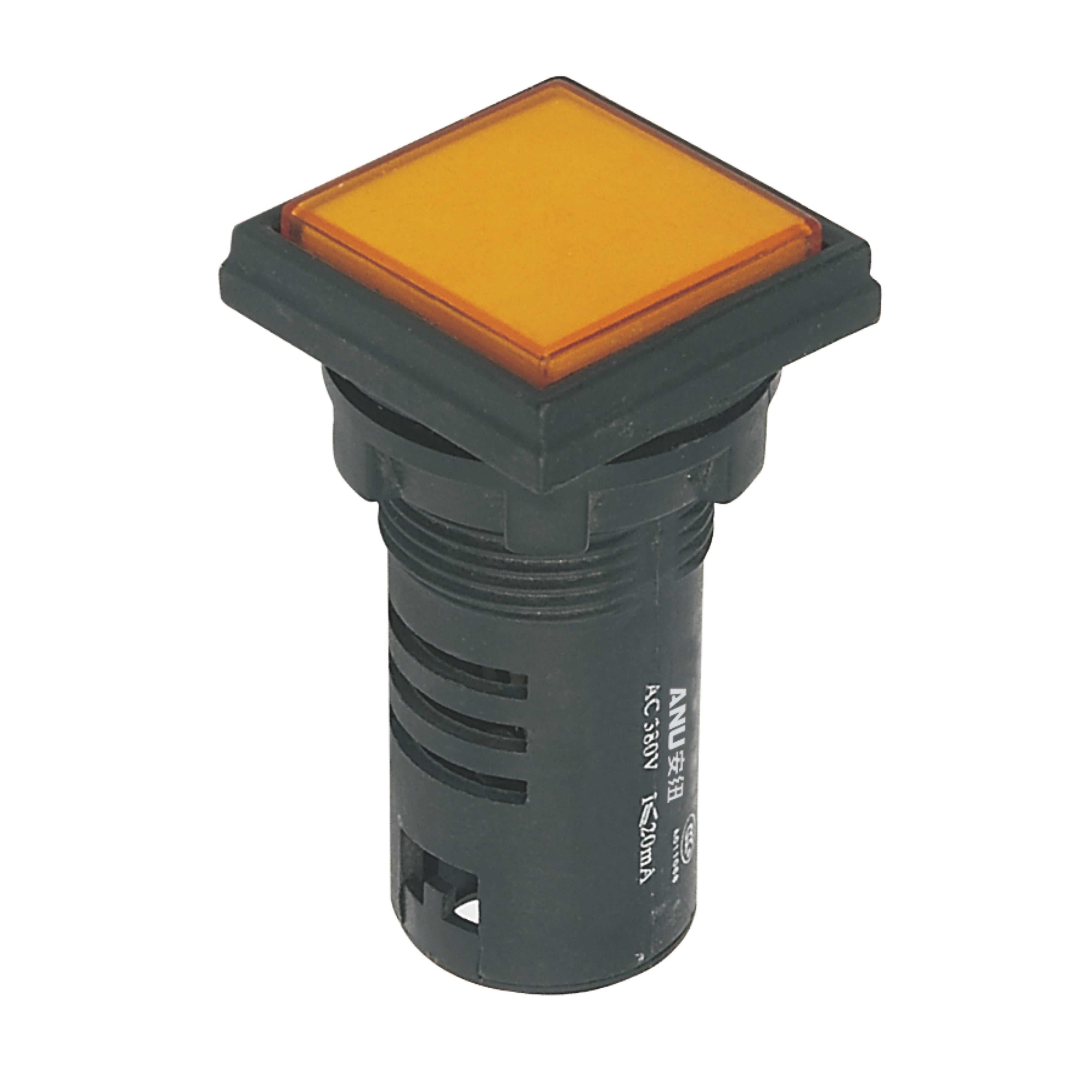22mm Indicator Light Square Head Yellow